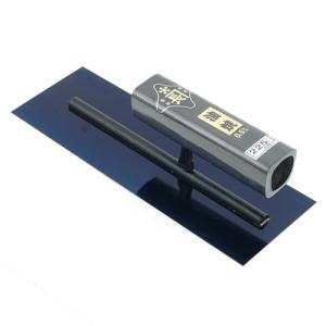 [受発注]金長 角鏝 油焼 0．5黒塗角柄 225MM リベットレス