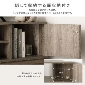 Luxen コーナーテレビボード 幅110cm...の詳細画像5