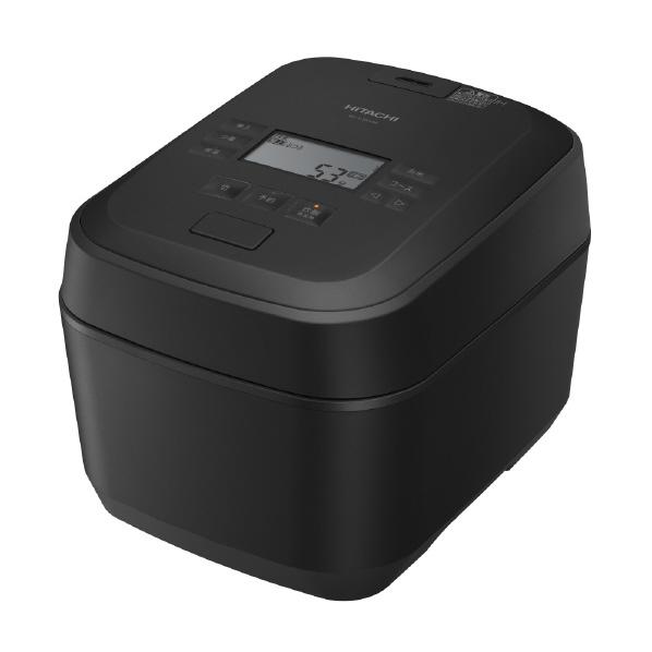 日立 IH炊飯ジャー(5．5合炊き) 圧力&amp;スチーム ふっくら御膳 フロストブラック RZV100J...