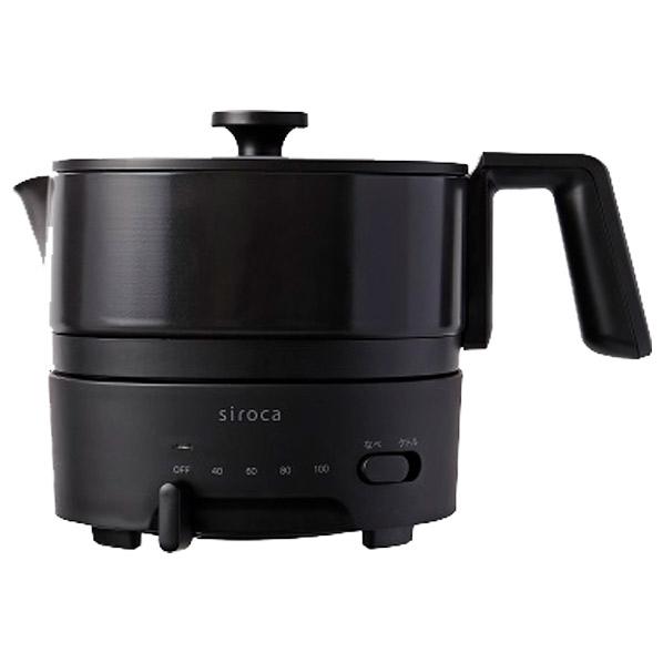シロカ 電気ケトル シロカ おりょうりケトル ちょいなべ ブラック SKM251K SK M251 ...