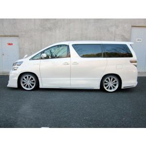 h-style 【送料込み】 20 ヴェルファイア 後期 サイドスカート