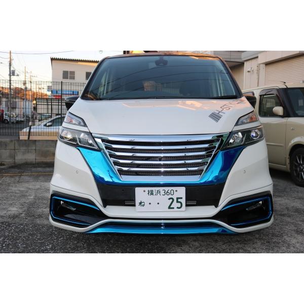 Vanquish　【送料込み】　C27　セレナ　ハイウェイスター用　フロントスポイラー　（塗装込）　...
