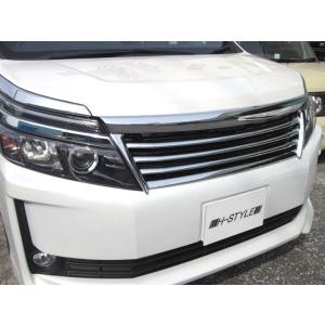 Fロゴ フロントグリル クロームメッキ 送料込み】 80 VOXY フロントグリル [ブラック塗装×クロームメッキ] H