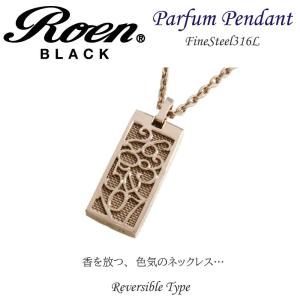 Roen Black ロエン アクセサリー メンズ ネックレス ペンダント ステンレス シルバー ピンク ゴールド スカル 香水 パルファム 数字 ナンバー ペア