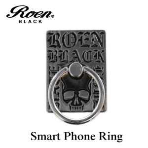 スマホリング スマートフォンリング メンズ アクセサリー Roen ロエン ブラック スマホ スタンド バンカー ホールド リング タブレット アイフォン ギャラクシー