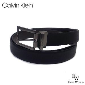 カルバンクライン メンズ ベルト Calvin Klein 11CK010023 リバーシブル レザー ブラック×ブラウン メンズ ブランド｜excelworld