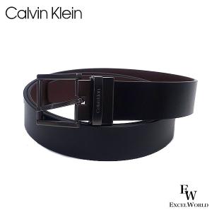 カルバンクライン メンズ ベルト Calvin Klein 11CK010024 リバーシブル レザー ブラック×ブラウン メンズ ブランド｜excelworld