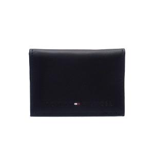 トミーヒルフィガー カードケース メンズ 名刺入れ TOMMY HILFIGER 31TL20X014 専用ボックス付き ブラック｜excelworld