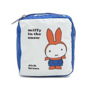 レスポートサック LeSportsac ポーチ MEDIUM BOOK POUCH 3496 レディース MIFFY IN THE SNOW G826｜excelworld