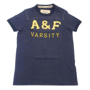 アバクロンビー＆フィッチ Tシャツ Abercrombie&amp;Fitch Sサイズ ネイビー エクセル...