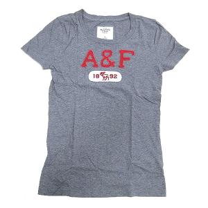 アバクロンビー＆フィッチ Tシャツ Abercrombie&Fitch Mサイズ  グレー エクセルワールド 誕生日 ギフト レディース【※返品不可※在庫処分品】｜excelworld