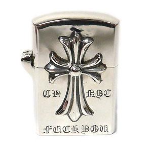 クロムハーツ CHROME HEARTS ジッポ ZIPPO ライター CHクロス NYC FUCK 