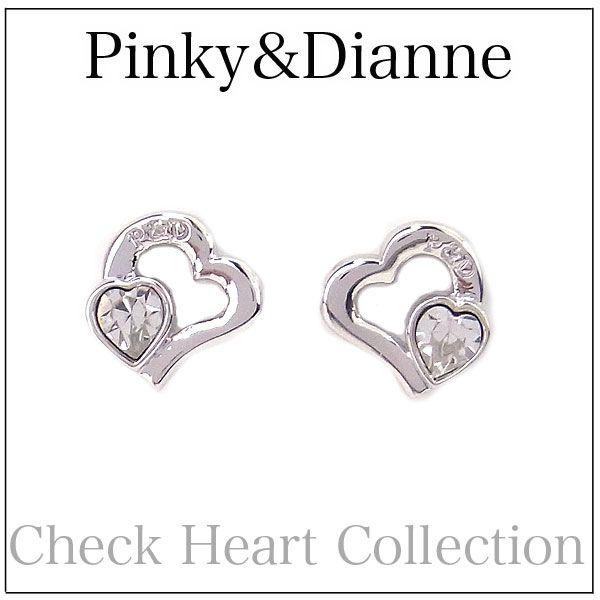 ピンキー＆ダイアン ピアス Check Heart チェックハート 8280 エクセルワールド ブラ...