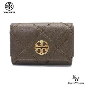 トリーバーチ カードケース アウトレット 名刺入れ 87866 066 TORY BURCH レザー ブラウン レディース ブランド｜excelworld