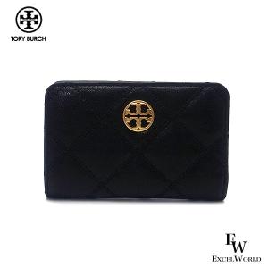 トリーバーチ 財布 TORY BURCH アウトレット 二つ折り財布 ミニ財布 87868 001 キルティング ブラック レディース ブランド プレゼントにも ウォレット｜excelworld