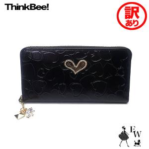 【訳あり】シンクビー  財布 Think Bee 長財布 ハーティハート ラウンド A002996 ...