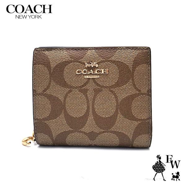 コーチ 財布 COACH アウトレット 二つ折り財布 6654 IMCBI シグネチャー ミニ財布 ...