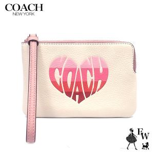 コーチ ポーチ アウトレット COACH  リストレット 小物入れ CA070 IMCAH コーナージップ チョークマルチ  レディース ブランド プレゼントにも｜excelworld