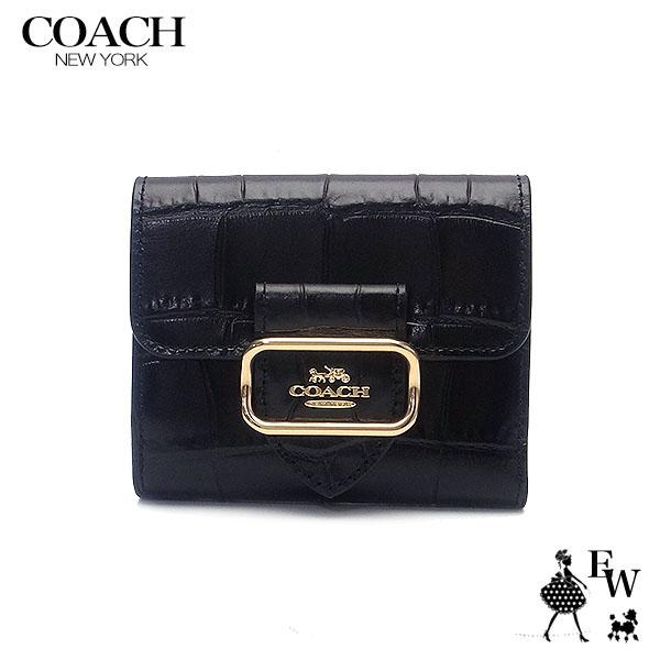 コーチ 財布 アウトレット COACH 二つ折り財布 人気の小さめ財布 CM263 IMBLK クロ...