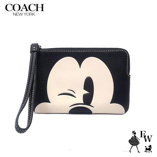 COACH コーチ アウトレット ポーチ コーナージップ リストレット CN041 QBM2 ディズ...