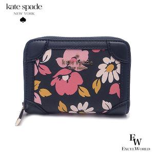 ケイトスペード カードケース アウトレット コインケース ミニ財布 K6142 403 kate spade 花柄 ブルーマルチ レディース ブランド｜excelworld