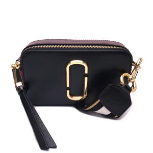 マークジェイコブス バッグ MARC JACOBS ショルダーバッグ スナップショット ダブルJロゴ M0012007-011 ブラック レッド レディース カメラバック ブランド｜excelworld