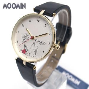 ムーミン 時計 レディース ブラック MOOMIN ムーミンとミイの腕時計 MOM06-3送料無料 子供から大人まで対応｜excelworld