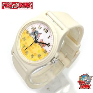 トムとジェリー 時計 TAJ001 レディース メンズ 腕時計 TAJ001-1 アイボリー ゆうパケットでお届け送料無料  誕生日 ギフト プレゼントにも｜excelworld
