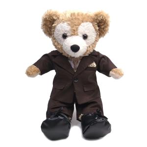 ダッフィー ウェディング ぬいぐるみ ブラウンのタキシード Sサイズ用 当店オリジナル コスチューム Wedding-BROWN