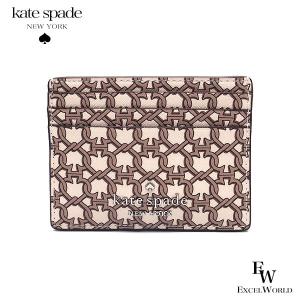 ケイトスペード カードケース kate spade アウトレット 名刺入れ WLR00269 194 スペード柄 ホワイトマルチ ブランド｜excelworld