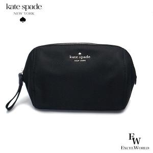 ケイトスペード ポーチ kate spade アウトレット 化粧ポーチ 小物入れ WLR00618 001 ナイロン ブラック レディース ブランド ポーチ