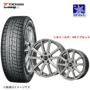 145/80R13 2022〜23年製  スタッドレスタイヤ ヨコハマ アイスガード ICEGUARD IG60  145/80-13 ELBE Vスポーク 13×4.0J +43 4/100 新品４本｜exchange-kashiwa