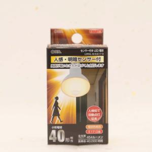 LED電球 レフランプ形 E17 40形相当 人感・明暗センサー付 電球色_LDR4L-W/S-E17 9 06-341｜exciteplus