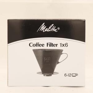 メリタ Melitta コーヒー ドリッパー 計量スプーン付き 目盛り付き プラスチック製 6~12杯用 ブラウン 1×｜exciteplus