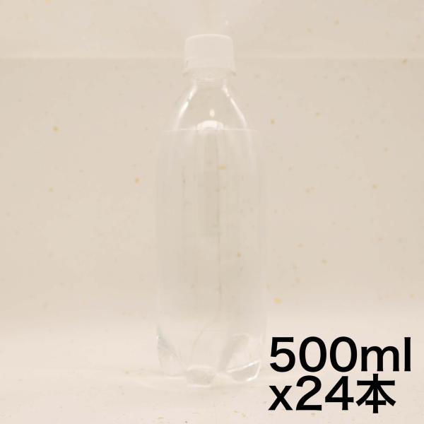 ミネラルストロング 伊藤園 ラベルレス 強炭酸水 レモン 500ml×24本 シリカ含有