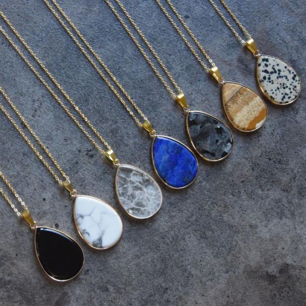 ネックレス レディース 天然石 ペンダント パワーストーン 選べる 7種類 プレゼント ギフト 水晶...