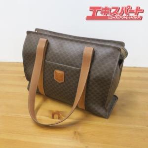 CELINE（セリーヌ） 美品 ヴィンテージ マカダム ブラウン ゴールド