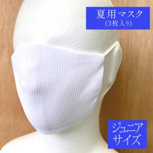 【3枚入り】【ジュニアサイズ】夏マスク 夏用マスク 涼しい 吸汗速乾 マスク 布マスク 立体マスク 軽量 ストレスフリー 接触冷感 べたつかない｜exclusive-tail