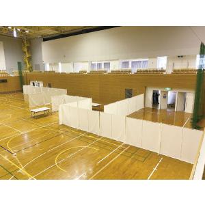 避難所用簡易衝立【10セット入り】幅2.1m×...の詳細画像5