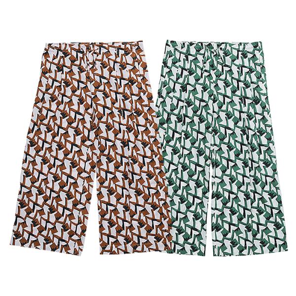 BAGUTTA バグッタ 幾何学柄ワイドパンツ レディース 春夏 SURY12698