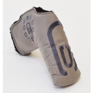 AM&amp;E エクスコアーズオリジナル AM&amp;E excors original  Tech Canvas Putter Cover Snap-Fit for Standard ★★★★★ Gray/Charcoal ブレードタイプ用