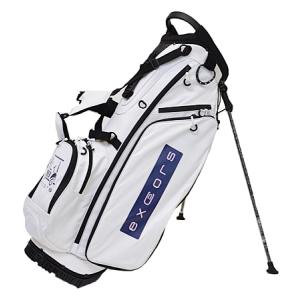 excors エクスコアーズ Stand Bag スタンドバッグ White/Navy/Pink｜excorsgolf