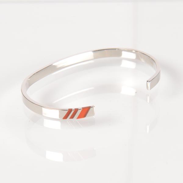 ブレスレット赤メノウ日本製  レジメンタル レッド バングル