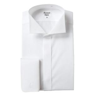 フォーマルシャツ EXCY FORMAL  メンズ ワイドウイングカラー シャツ  T/Cブロード 日本製