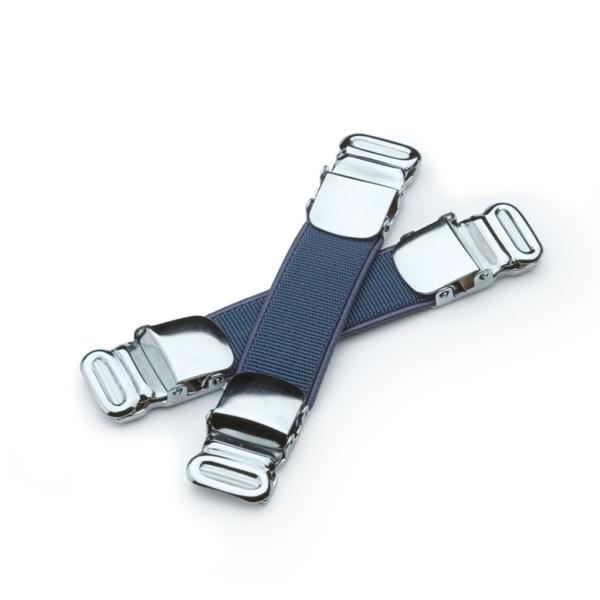 EXCY FORMAL  日本製シャツガーター ブルーグレー 簡単クリップ式