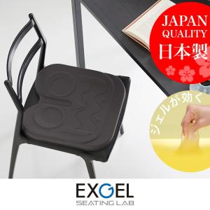 ジェルクッション クッション 腰 姿勢 腰痛 腰痛対策 体圧分散 テレワーク エクスジェル メーカー公式 EXGEL アウルカンフィ OWF10 日本製