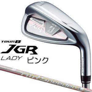 BRIDGESTONE GOLF TOUR B JGR LADY レディース 単品アイアン (#6、AW) (ピンクカラー) AiR Speeder for Iron カーボンシャフト =｜exgolf