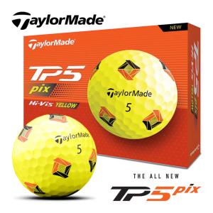 日本全国送料無料 テーラーメイド TP5 Pix 2024 イエロー ゴルフ ボール 1ダース(12球) ゴルフ用品 TaylorMade｜exgolf