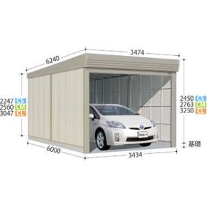 タクボ物置　ガレージ倉庫　カールフォーマ　CL-3460（一般型・標準屋根）　高さ3250｜exis