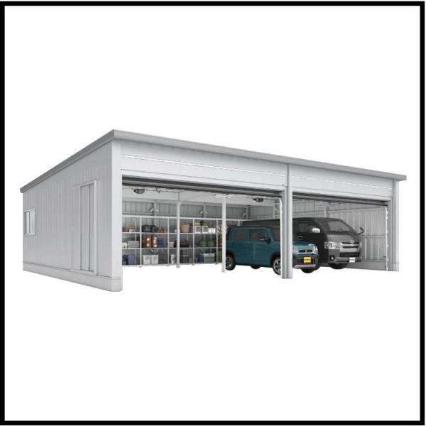イナバ物置　タフレージ　WG-D5454・76MU（オーバースライドタイプ/多雪型/4台収納タイプ）